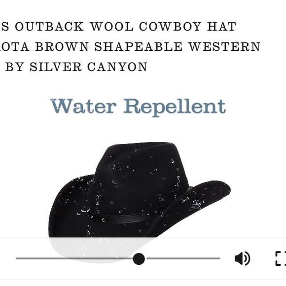 ✨Men’s outback wool cowboy hat Dakota brown shapeable western felt cowboy hat ✨ - Picture 7 of 16